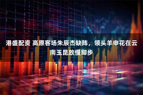 港盛配资 高原客场朱辰杰缺阵，领头羊申花在云南玉昆放慢脚步